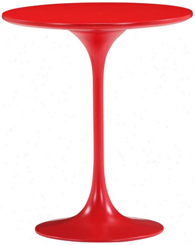 Zuo Wilco Glossy Red Side Table (v9141)