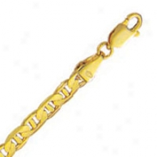 10k Yellow Gold 18 Inch X 4.55 Mm Mariner Link Nceklace