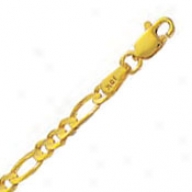 10k Yellow Gold 20 Inch X 3.0 Mm Figaro Chain Necklace
