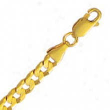 10k Yellow Gold 2 Inch X 5.0 Mm Curb Chain Necklace