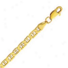 10k Yellow Gold 24 Inch X 3.2 Mm Marlner Link Necklace