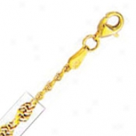 10k Yellow Gold 30 Inch X 1.5 Mm Rope Chaim Necklace