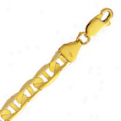 10k Golden Gold 8.5 Inch X 6.0 Mm Mariner Link Brcelet