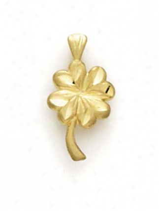 14k 4-leaf Clover Penxant