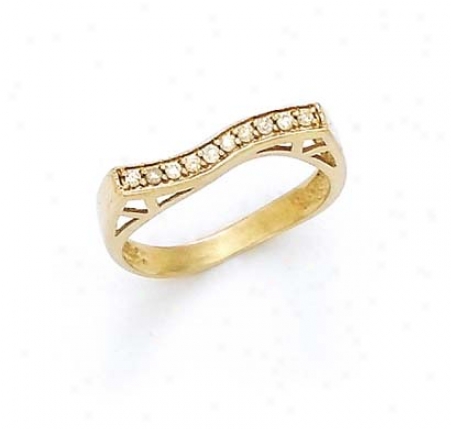 14kk Doamond Wave Ring