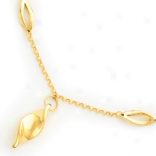 14k Fancy Link With Winding  Charm Necklace - 16 Inch