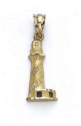 14k Lighthouse Pendant