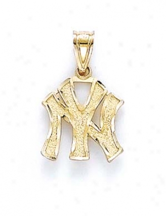 14k New York Yankees Pendant