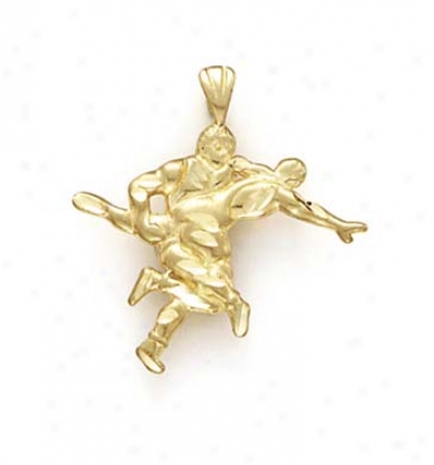 14k Small Wrestlers Pendant