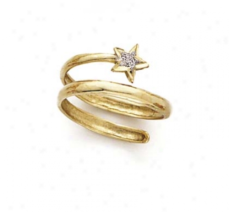 14k Two-tone Spira Star Ring