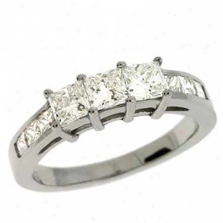 14k Of a ~ color 1.35 Ct Diamond Band Ring