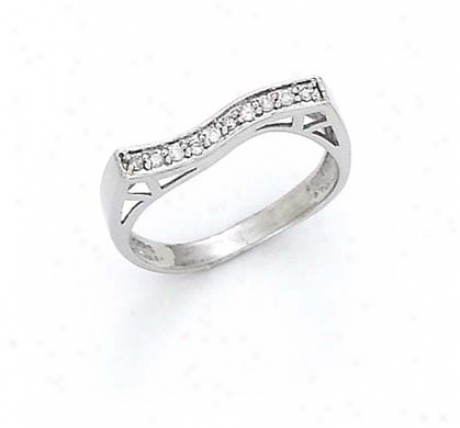 13k Pure Diamond Wave Ring