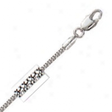 14k White Gold 16 Inch X 1.7 Mm Popcorn Chain Necklace