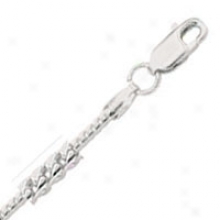 14k White Gold 18 Inch X 1.8 Mm Franco Chain Necklace
