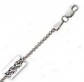 14k White Gold Round 16 Inch X 1.8 Mm Wheat Chain Necklace