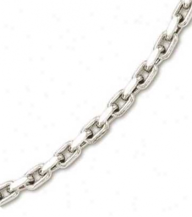 14k Pure Mens Bold Cable Link Necklace - 26 Inch