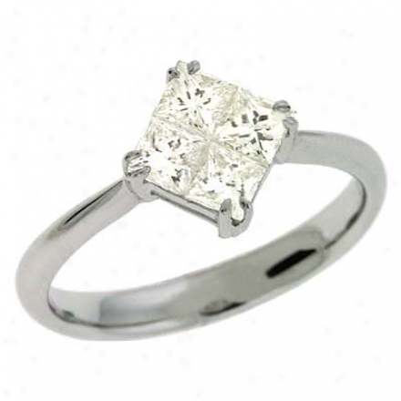 14k Happy Trendy 0.86 Ct Diamond Ring