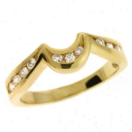 14k Yellow 0.23 Ct Diamond Band Ring