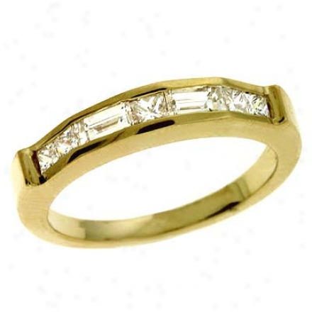 14k Yellow 0.665 Ct Diamond Band Ring