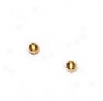 14k Yellow 2 Mm Childrens Balp Post Stud Earrings