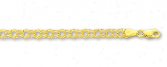 14k Yellow 3.5 Mm Childrens Fascinate Bracelet - 6 Inch