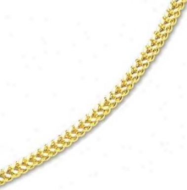 14k Yellow 5 Mm Mens Fancy Bold Franco Bracelet - 8.75 Inch