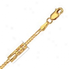 14k Yellow Figaro 20 Inch X 1.5 Mm Franco Chain Necklace