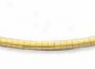 14k Yelolw Gold 18 Inch X 3.0 Mm Omega Necklace