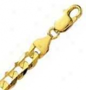 14k Yellow Gold 20 Inch X 7.1 Mm Curb Chain Necklace