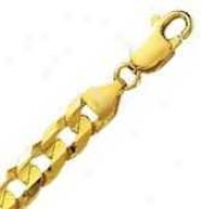 14k Yellow Gold 20 Inch X 8.6 Mm Curb Chain Necklace