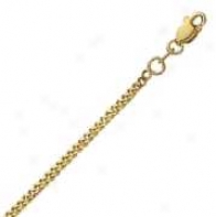 14k Yellow Goldd 21 Inch X 2.0 Mm Gourmette Fetter Necklace