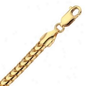 14k Yellow Gold 24 Inch X 4.4 Mm Franco Chain Necklace
