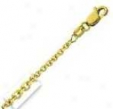 14k Yellow Gold 30 Imch X 1.9 Mm Cable Chain Necklace