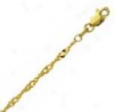 14k Yellow Gold 30 Inch X 2.1 Mm Singapore Chain Necklace