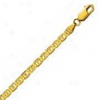 14k Yellow Gold 7 Inch X 3.2 Mm Mariner Link Bracelet