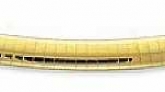 14k Yellow Gold 7 Inch X 8.0 Mm Omega Bracelet