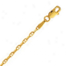 14k Yellow Gold Mariner 18 Inch X 2.0 Mm Anchor Chain Neckla