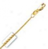 14k Yellow Gold Rotation 24 Inch X 1.0 Mm Wheat hCain Necklace