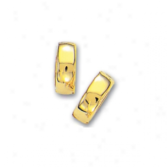 14k Yelloww Hinged Earrings