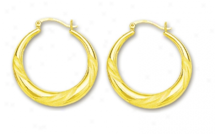 14k Yeplow Hoop Earrings