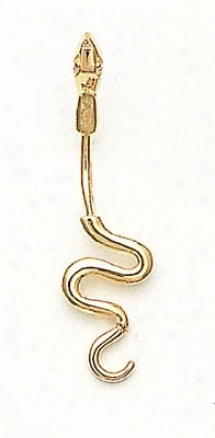 14k Golden Snake Belly Ring