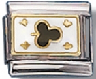 Particle Of Clubs Italian Charm Link