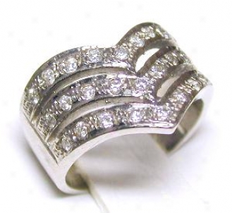 At5 Deco Diamond Chevron Band