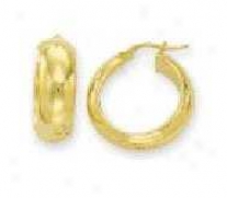 Bold High Polish Hoop Earrings