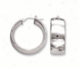 Bold Mirrod Hoop Earrings