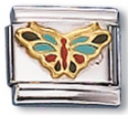 Butterfly Language of Italy Charm Link