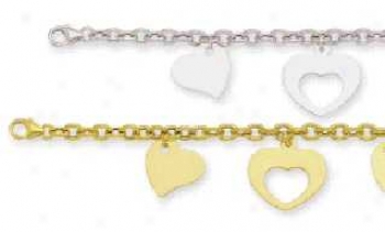 Choice Of Multi Heart Shaped Subdue by a ~ Bracelet