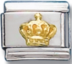 Crown Italian Charm Link