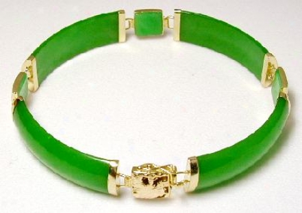 Jade Portion Dragon Station Bracelet