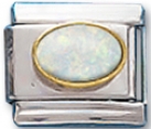 Oval 10 - October Synthetic Opal Attraction